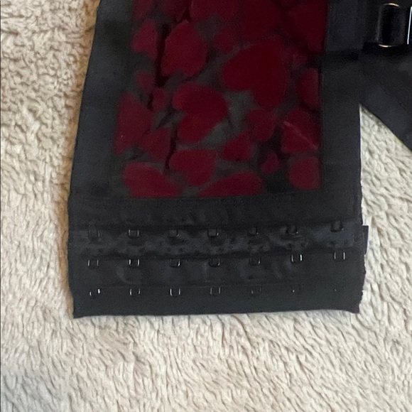 Sexy Mesh Black and Red Heart Pattern Bra Torrid Sz 1 EUC - Picture 5 of 9